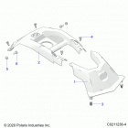 SPORTSMAN 450 HO EPS (A21SEE50A1/A5/CA1/CA5) Body, front cover - a21see50a1  /  a5  /  ca1  /  ...