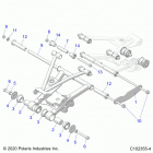 SPORTSMAN 570 6X6 (A21S6E57A1/3A1) Suspension, rear control arm mounting - a21s6e57a1...