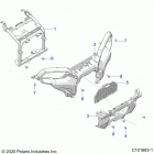 SPORTSMAN XP 1000 HUNTER EDITION (A21SXD95A9) Body, front bumper and mounting - a21sxd95a9 (c101...