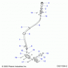 SPORTSMAN 450 HO EPS (A21SEE50A1/A5/CA1/CA5) Brakes, brake pedal and master cylinder - a21see50...