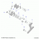 OUTLAW 70 (A21HBB07A3/A7/B3/B7) Brakes, calipers, rear - a21hbb07a3  /  a7  /  b3 ...