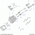 SPORTSMAN 570 EPS EU 3PC Engine, cylinder head, cams and valves - a20see57k...