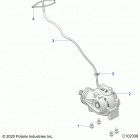 SCRAMBLER XP 1000 55 Drive train, gearcase mounting, front - a20sge95ak...
