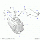 SPORTSMAN 450 HO EPS (A21SEE50A1/A5/CA1/CA5) Body, fuel tank asm. - a21see50a1  /  a5  /  ca1  ...
