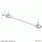 SPORTSMAN 450 HO EPS (A21SEE50A1/A5/CA1/CA5) Drive train, front prop shaft - a21see50a1  /  a5 ...