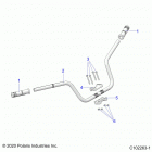 SPORTSMAN 850 TOURING 48 Steering, handlebar - a21sye85a9  /  cap (c102263-...
