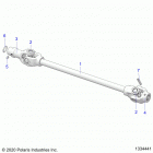SPORTSMAN 570 EPS EU 3PC (A21SEE57K2) Drive train, front prop shaft - a21see57k2 (133444...