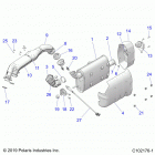 SPORTSMAN XP 1000 55 Engine, exhaust - a21sle95fg  /  s95cg  /  s95fg (...