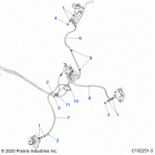 SPORTSMAN 570 TOURING EPS EU 3PC (A21SDE57K4) Brakes, brake lines, front - a21sde57k4 (c102251-3...