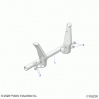 SPORTSMAN 850 HIGH LIFTER Body, rear rack support - a20sxn85a8  /  ca8 (c102...