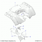 SPORTSMAN 850 HIGH LIFTER Body, rear cab - a20sxn85a8  /  ca8 (c102210-13)