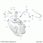 SPORTSMAN 570 HUNTER PACKAGE (A21SHD57A9) Body, fuel tank asm. - a21shd57a9 (c0211402-1)