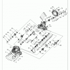 SPORTSMAN 850 HIGH LIFTER Drive train, main gearcase - a20sxn85a8  /  ca8 (1...