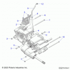 SPORTSMAN 450 HO EPS (A21SEE50A1/A5/CA1/CA5) Drive train, main gearcase mounting - a21see50a1  ...