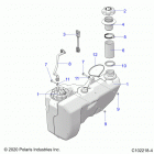 SPORTSMAN 850 TOURING 48 Body, fuel tank - a21sye85a9  /  cap (c102218-4)