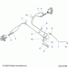 SPORTSMAN 570 X2 (A21SWE57A1/3A1) Brakes, brake lines, rear - a21swe57a1  /  3a1 (c0...