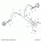 SPORTSMAN TOURING 570 EPS EU 3PC (A21SDE57K4) Brakes, brake lines, rear - a21sde57k4 (c102251-2)