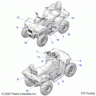 SPORTSMAN 570 TOURING (A21SDA57A5) Body, decals - a21sda57a5 (570 touring)