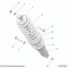 SPORTSMAN XP 1000 55 Suspension, rear shock mounting - a21sle95fg  /  s...
