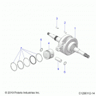OUTLAW 70 (A21HBB07A3/A7/B3/B7) Engine, crankshaft and piston - a21hbb07a3  /  a7 ...