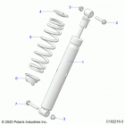 SPORTSMAN 850 HIGH LIFTER Suspension, shock, rear - a20sxn85a8  /  ca8 (c102...