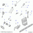 SPORTSMAN 850 EPS 48 Electrical, switches, sensors, ecu and control mod...