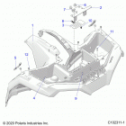 SPORTSMAN 570 EPS EU 3PC (A21SEE57K2) Body, front cab - a21see57k2 (c102311-1)