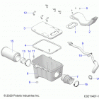 SPORTSMAN 450 HO EPS (A21SEE50A1/A5/CA1/CA5) Engine, air intake system - a21see50a1  /  a5  /  ...