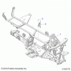 SPORTSMAN TOURING 570 EPS EU 3PC Chassis, frame -a20sde57k5 (c102174)