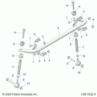 SPORTSMAN XP 1000 HUNTER EDITION (A21SXD95A9) Suspension, stabilizer bar - a21sxd95a9 (c0211322-...
