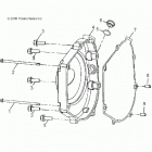 OUTLAW 110 Engine, crankcase cover, rh - a20yak11b7  /  b6  /...