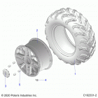 SPORTSMAN 850 EPS 48 Wheels, rear - a21sxe85a9  /  af  /  ap  /  ca9  /...