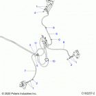 SPORTSMAN 570 TOURING EPS TRACTOR (A21SDS57C4) Brakes, brake lines, front - a21sds57c4 (c102257-2...