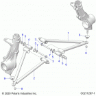 SPORTSMAN 450 HO EPS (A21SEE50A1/A5/CA1/CA5) Suspension, a-arm and strut mounting - a21see50a1 ...