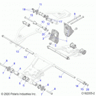 SPORTSMAN 570 6X6 (A21S6E57A1/3A1) Suspension, middle control arm mounting- a21s6e57a...