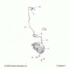 SPORTSMAN 570 TOURING EPS EU 3PC (A21SDE57K4) Drive train, front gearcase mounting - a21sde57k4 ...