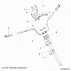SCRAMBLER XP 1000 55 Steering, handlebar and clamps - a20sge95ak (c1020...