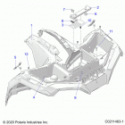 SPORTSMAN 570 UTILITY (A21SEG57A1/A3/A5) Body, front cab - a21seg57a1  /  a3  /  a5 (c02114...