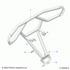 SPORTSMAN 570 HUNTER PACKAGE (A21SHD57A9) Body, rear bumper, trail - a21shd57a9 (c102294-2)