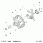 SCRAMBLER XP 1000 55 Suspension, front hub and steering knuckle- a21sge...