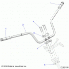 SPORTSMAN XP 1000 55 Steering, handlebar and controls - a21sle95fg  /  ...