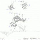 SPORTSMAN 850 EPS 48 Chassis, bulkhead and front cab support - a21sxe85...