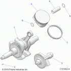 SPORTSMAN 450 HO EPS (A21SEE50A1/A5/CA1/CA5) Engine, crankshaft, piston and balance shaft - a21...