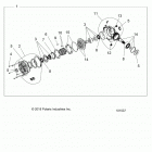 SCRAMBLER XP 1000 55 Drive train, front gearcase internals - a21sge95fk...