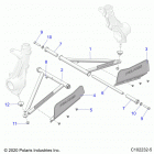 SPORTSMAN 570 TOURING (A21SDA57A5) Suspension, a-arm and strut mounting - a21sda57a5 ...