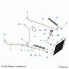 SPORTSMAN 570 TOURING (A21SDA57A5) Engine, cooling system, hoses - a21sda57a5 (c10223...