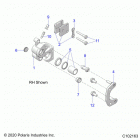 OUTLAW 70 (A21HBB07A3/A7/B3/B7) Brakes, calipers, front - a21hbb07a3  /  a7  /  b3...