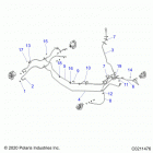SPORTSMAN XP 1000 EPS 48 Brakes, brake lines - a21sxe95kg (c0210659-1)