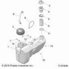 SPORTSMAN Body, fuel tank - a21sle95fg  /  s95cg  /  s95fg (...