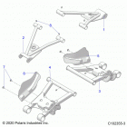 SPORTSMAN 570 6X6 (A21S6E57A1/3A1) Suspension, rear control arms - a21s6e57a1  /  3a1...